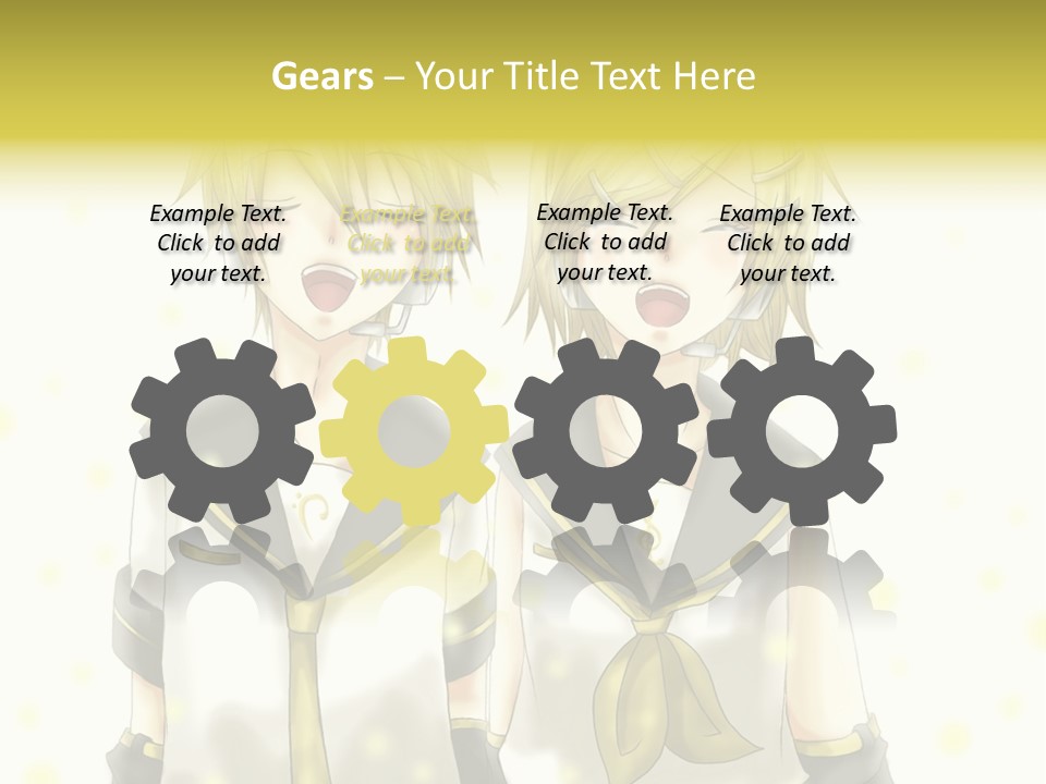 A Couple Of Anime Characters With Their Mouths Open PowerPoint Template