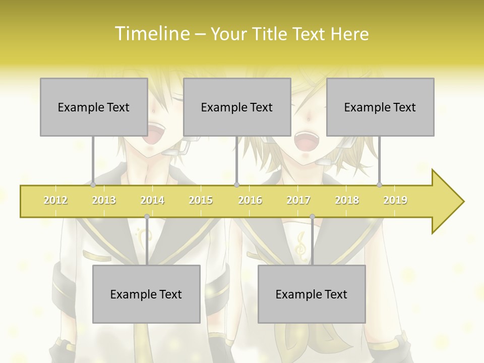 A Couple Of Anime Characters With Their Mouths Open PowerPoint Template