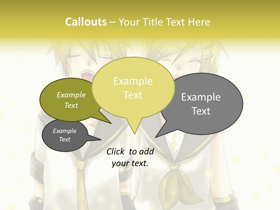 A Couple Of Anime Characters With Their Mouths Open PowerPoint Template