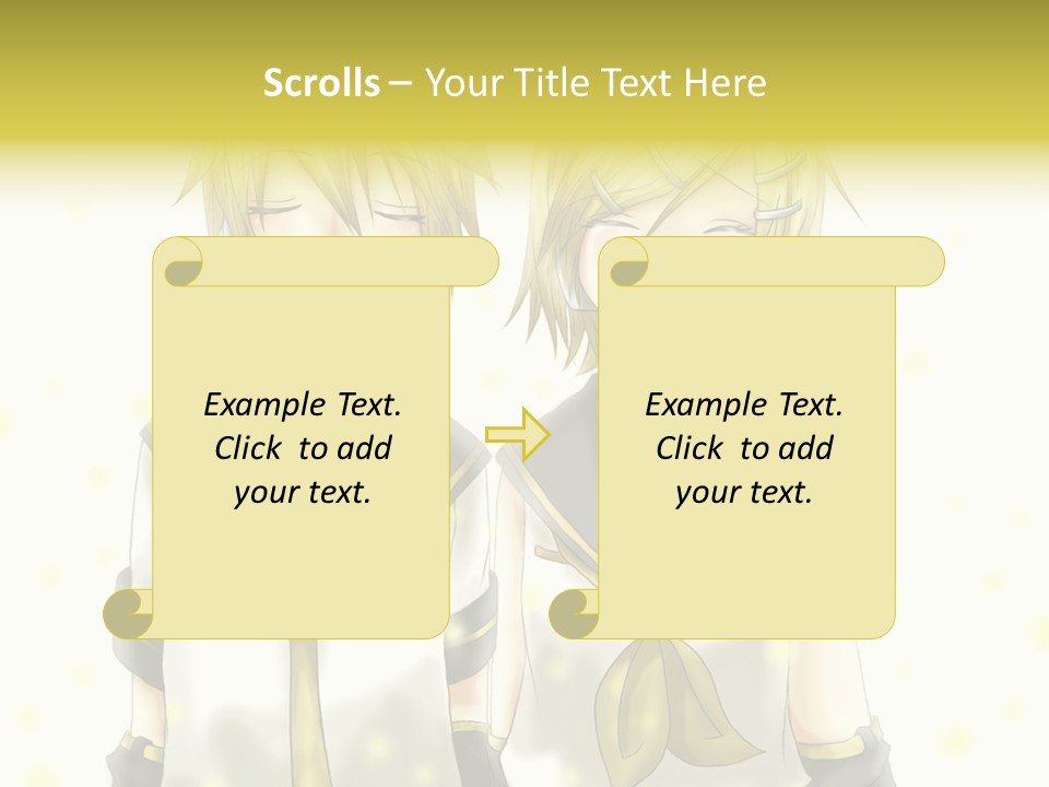 A Couple Of Anime Characters With Their Mouths Open PowerPoint Template