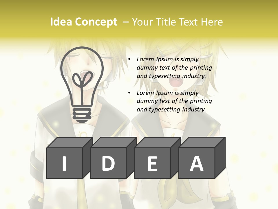 A Couple Of Anime Characters With Their Mouths Open PowerPoint Template