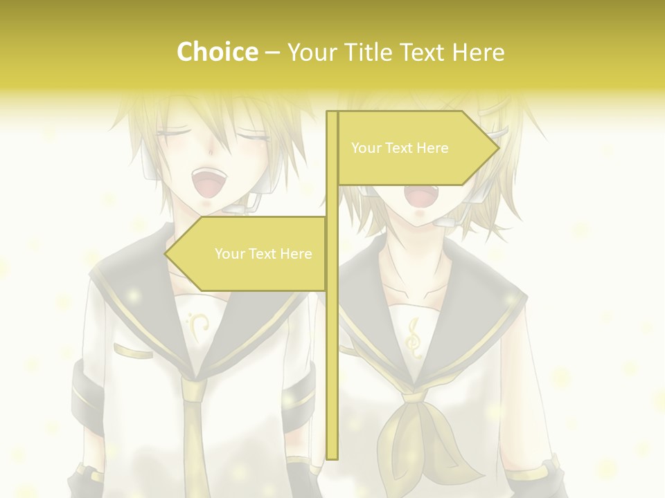 A Couple Of Anime Characters With Their Mouths Open PowerPoint Template