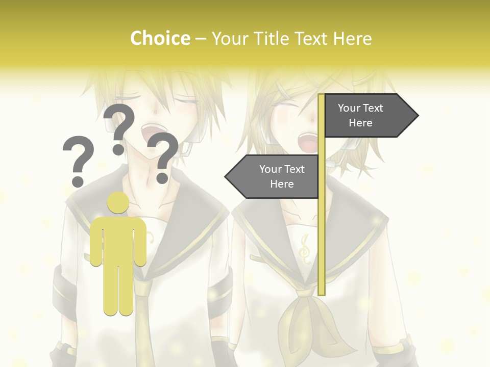 A Couple Of Anime Characters With Their Mouths Open PowerPoint Template