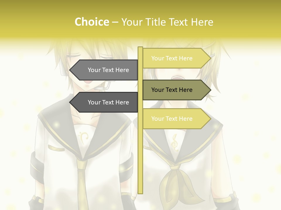 A Couple Of Anime Characters With Their Mouths Open PowerPoint Template