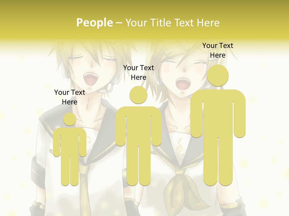 A Couple Of Anime Characters With Their Mouths Open PowerPoint Template