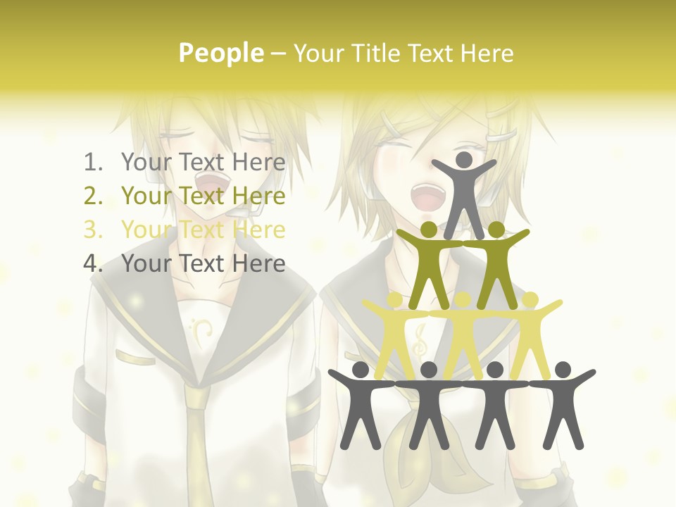 A Couple Of Anime Characters With Their Mouths Open PowerPoint Template