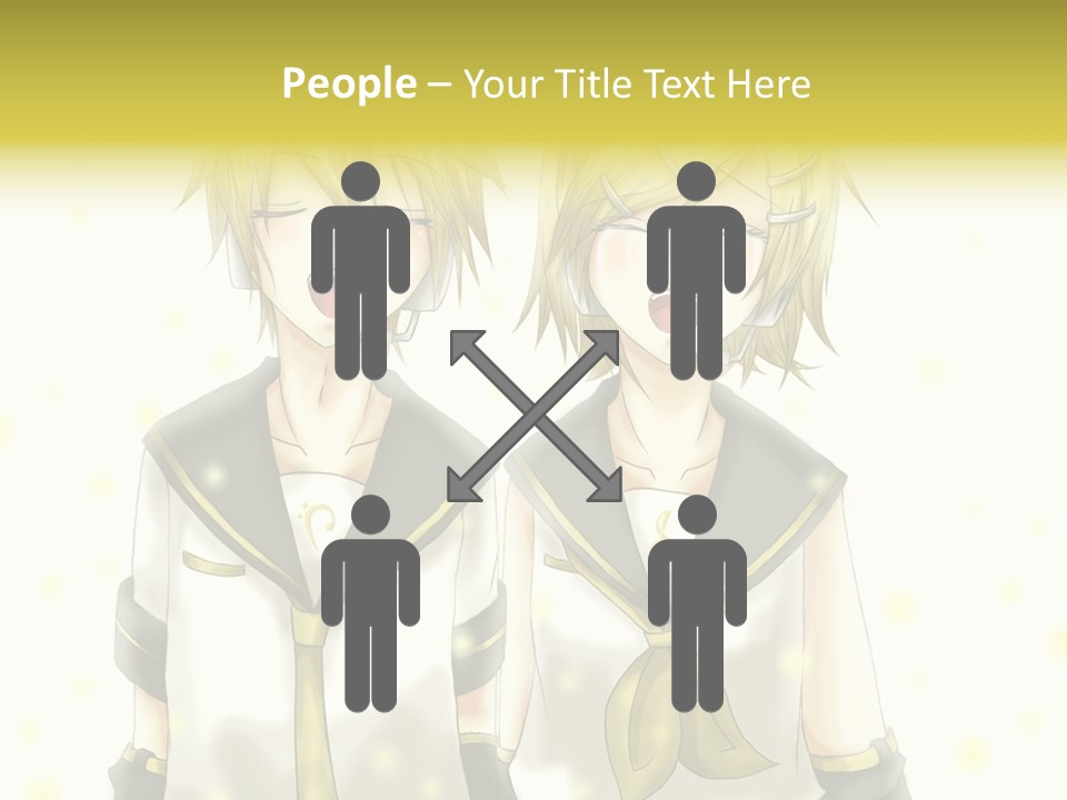 A Couple Of Anime Characters With Their Mouths Open PowerPoint Template