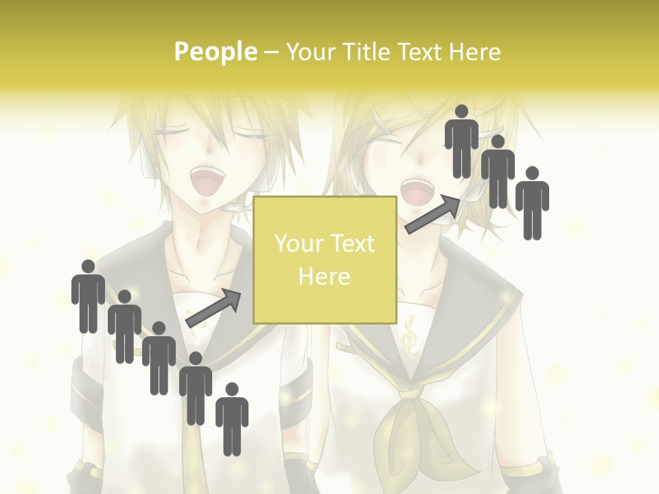 A Couple Of Anime Characters With Their Mouths Open PowerPoint Template