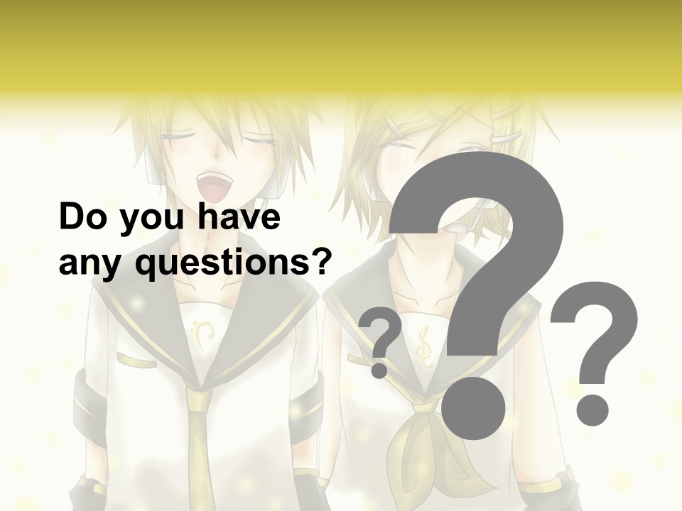 A Couple Of Anime Characters With Their Mouths Open PowerPoint Template