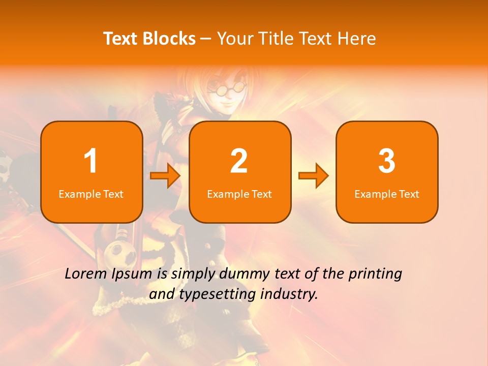 A Woman In A Costume Holding A Sword PowerPoint Template