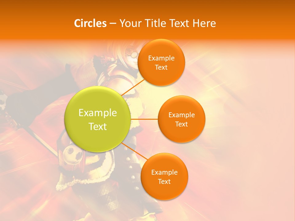 A Woman In A Costume Holding A Sword PowerPoint Template