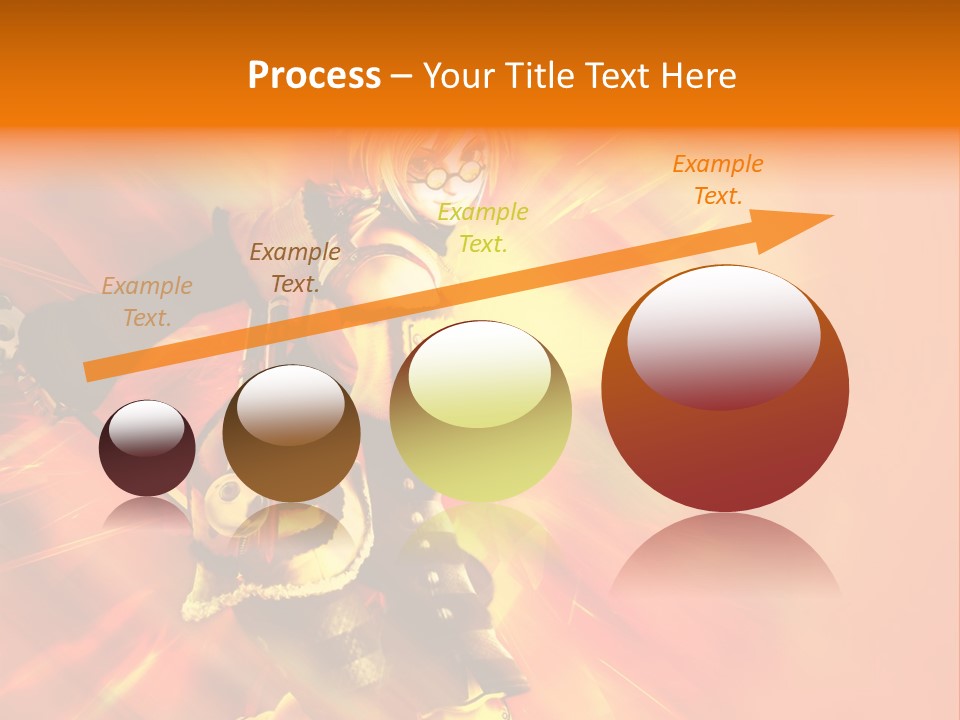 A Woman In A Costume Holding A Sword PowerPoint Template