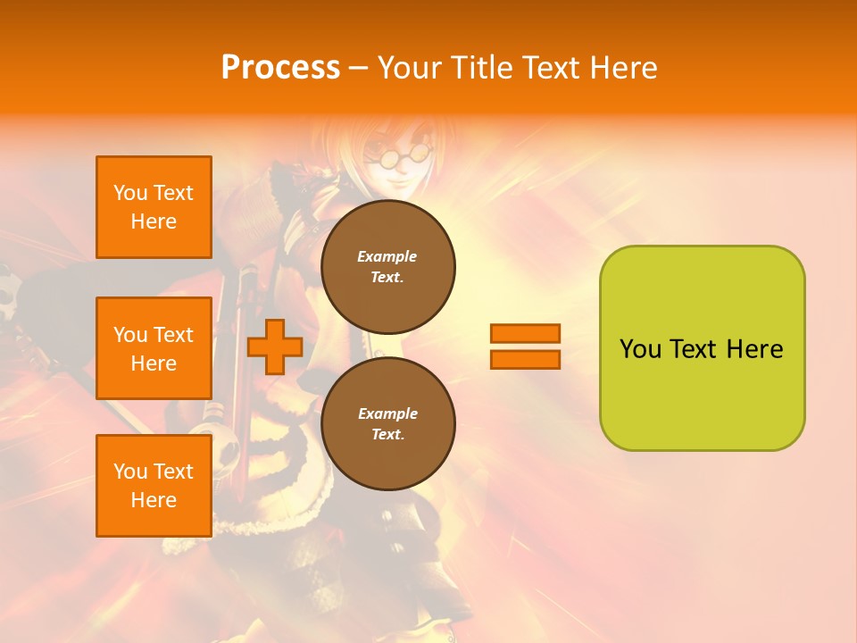 A Woman In A Costume Holding A Sword PowerPoint Template