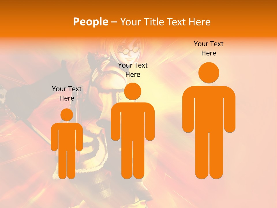 A Woman In A Costume Holding A Sword PowerPoint Template