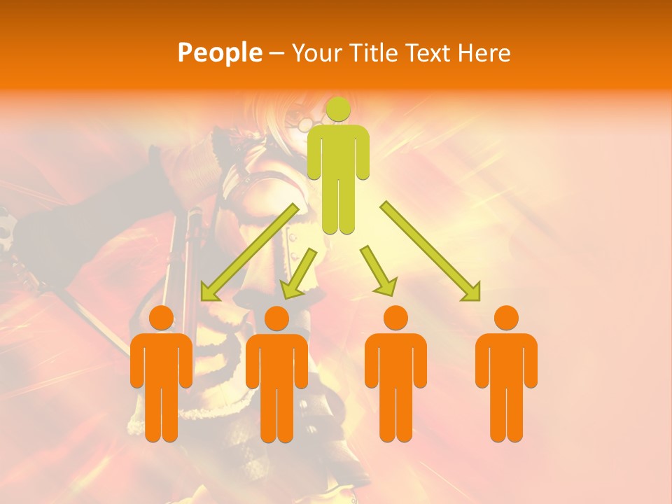 A Woman In A Costume Holding A Sword PowerPoint Template