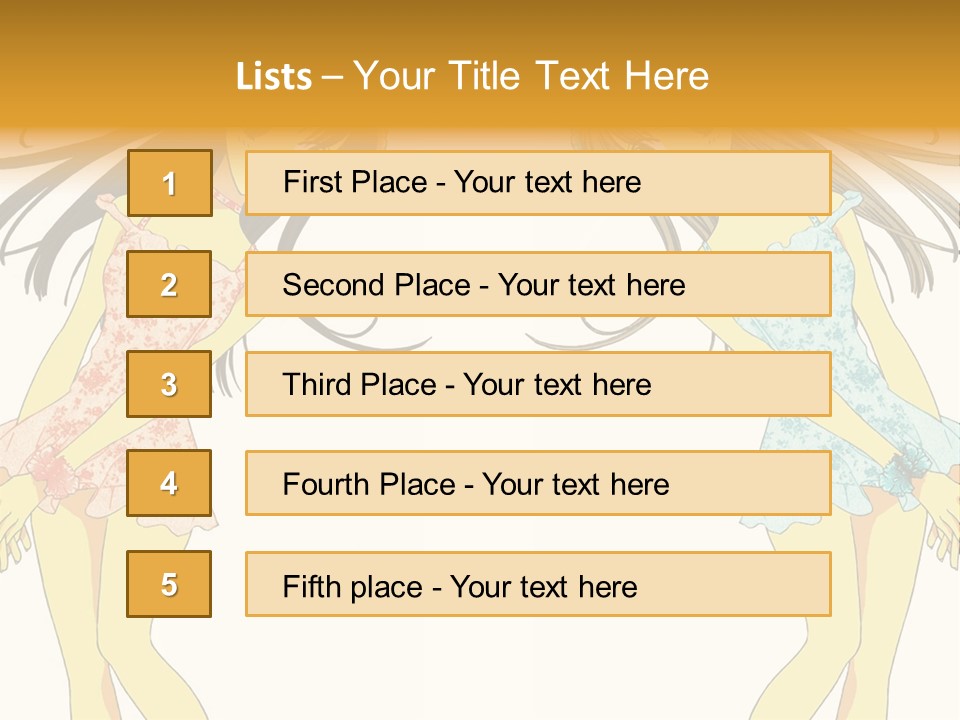 Two Girls With Long Hair Are Standing Next To Each Other PowerPoint Template