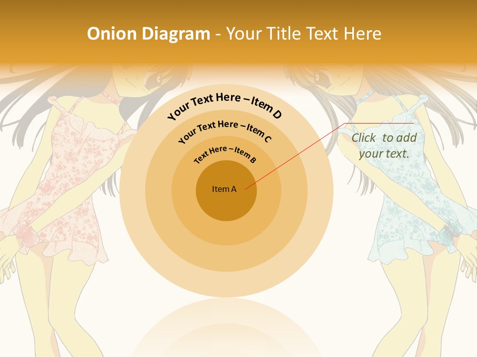Two Girls With Long Hair Are Standing Next To Each Other PowerPoint Template