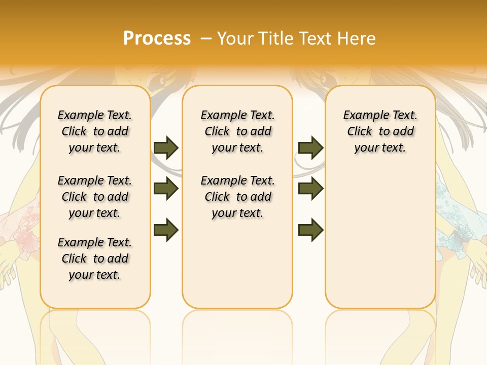 Two Girls With Long Hair Are Standing Next To Each Other PowerPoint Template