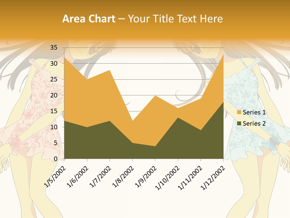 Two Girls With Long Hair Are Standing Next To Each Other PowerPoint Template