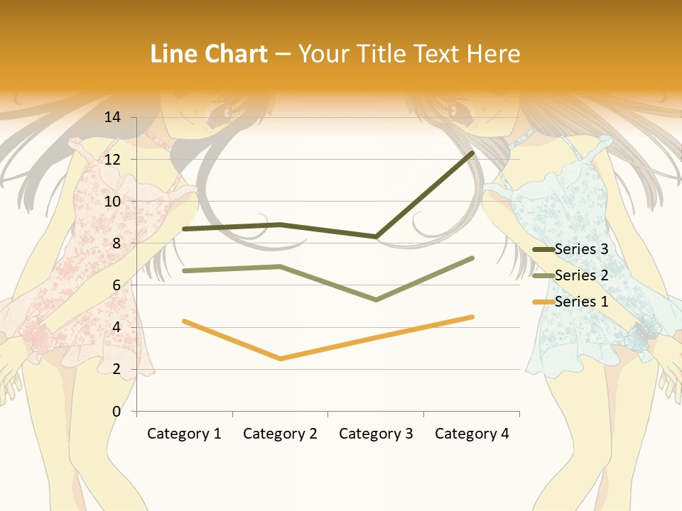 Two Girls With Long Hair Are Standing Next To Each Other PowerPoint Template