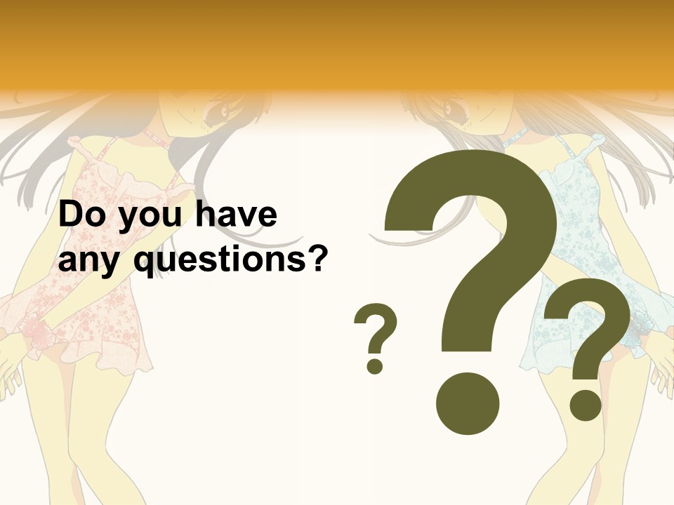 Two Girls With Long Hair Are Standing Next To Each Other PowerPoint Template