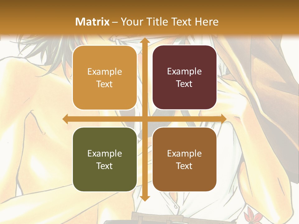 A Couple Of People Standing Next To Each Other PowerPoint Template
