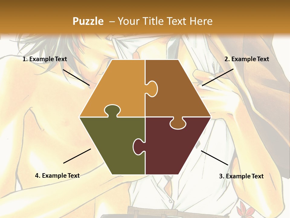 A Couple Of People Standing Next To Each Other PowerPoint Template