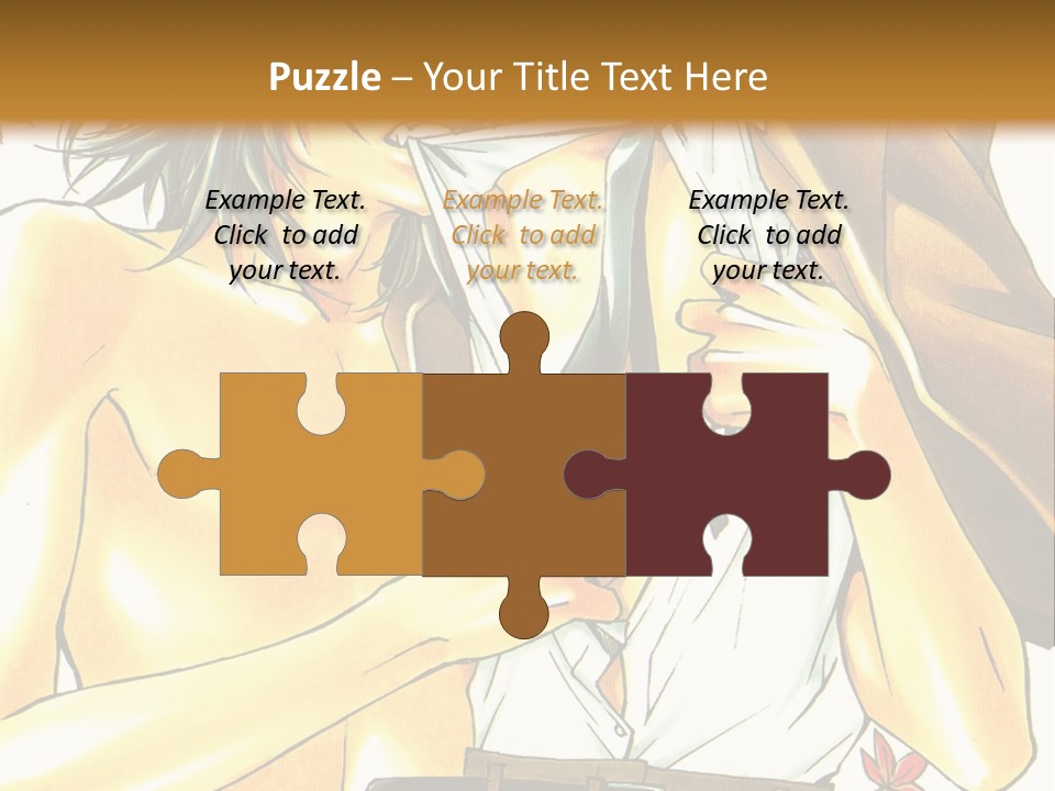 A Couple Of People Standing Next To Each Other PowerPoint Template