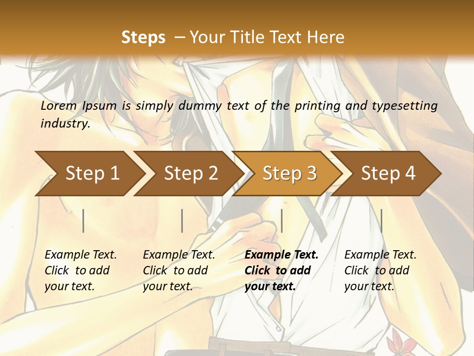 A Couple Of People Standing Next To Each Other PowerPoint Template