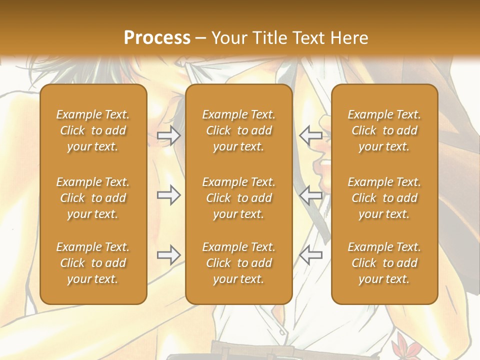 A Couple Of People Standing Next To Each Other PowerPoint Template