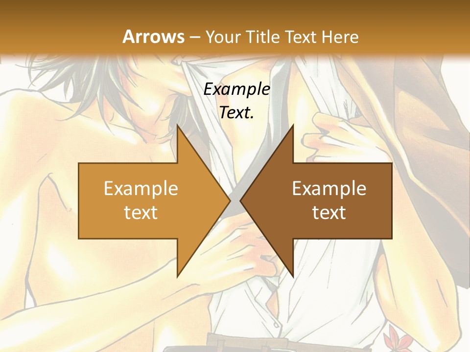 A Couple Of People Standing Next To Each Other PowerPoint Template