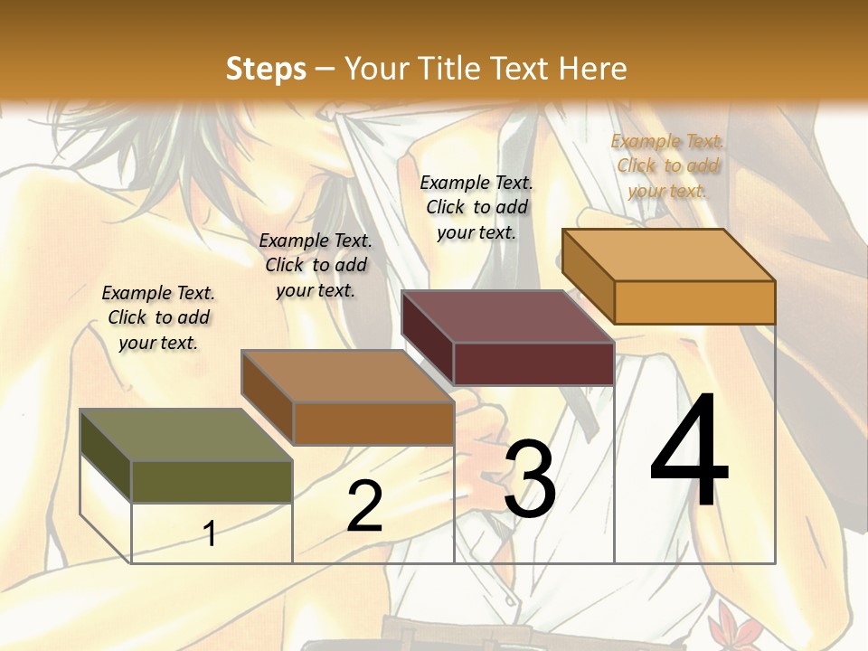 A Couple Of People Standing Next To Each Other PowerPoint Template