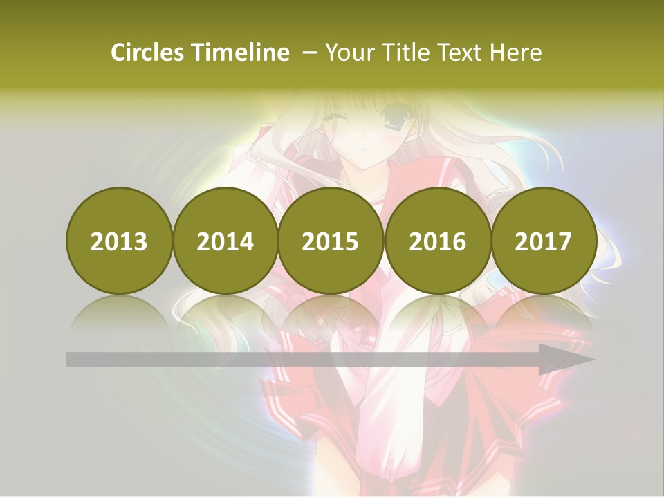 A Woman In A Red And White Dress With Long Blonde Hair PowerPoint Template