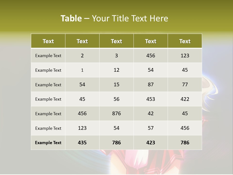 A Woman In A Red And White Dress With Long Blonde Hair PowerPoint Template