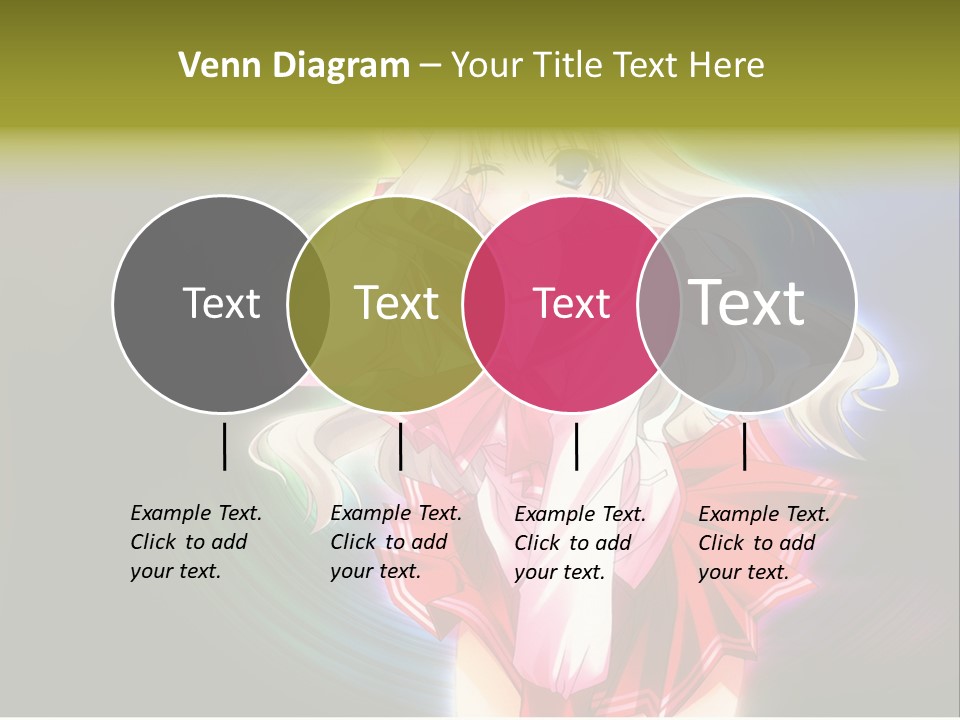 A Woman In A Red And White Dress With Long Blonde Hair PowerPoint Template