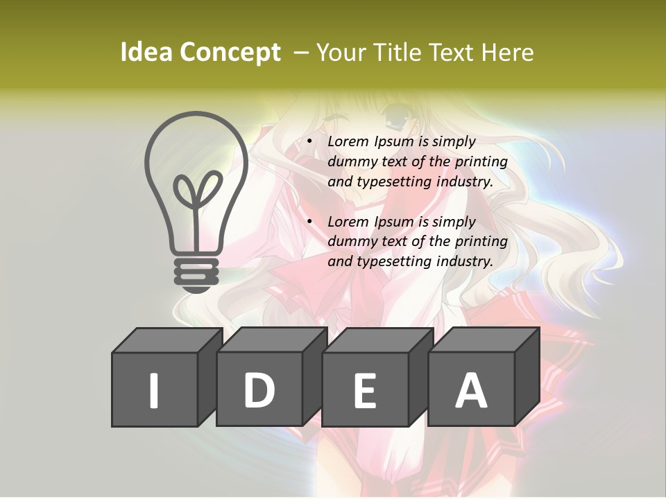 A Woman In A Red And White Dress With Long Blonde Hair PowerPoint Template