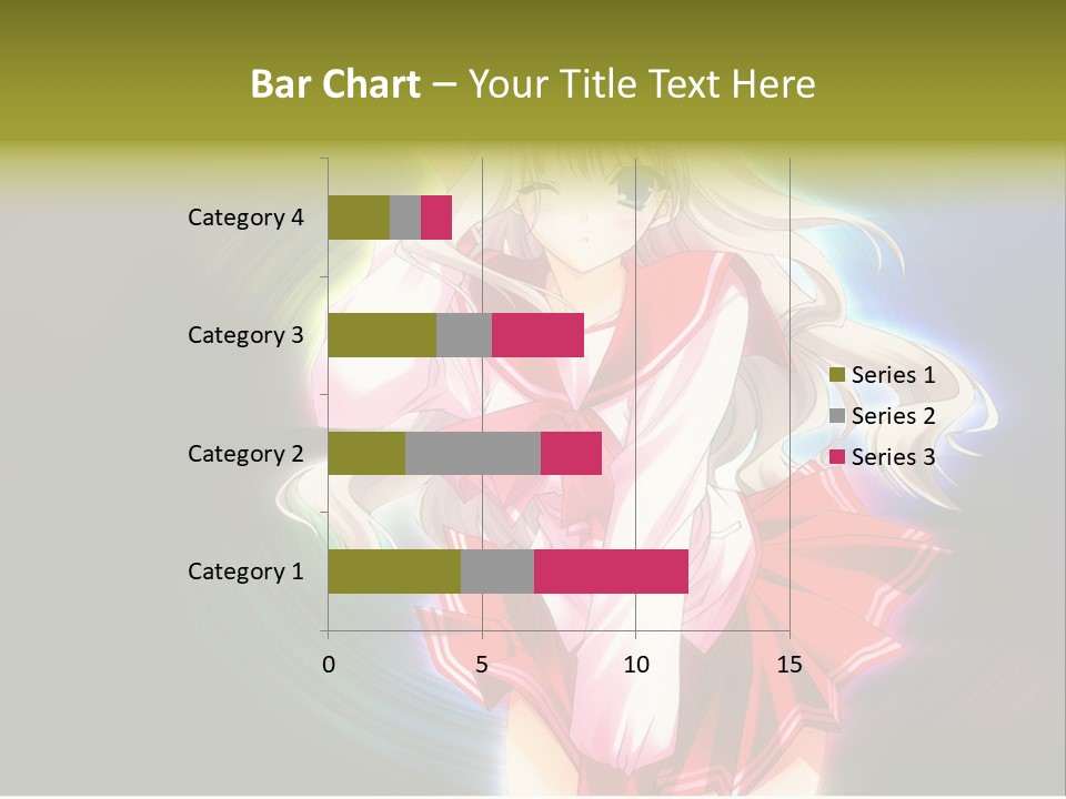 A Woman In A Red And White Dress With Long Blonde Hair PowerPoint Template