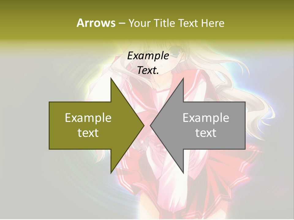 A Woman In A Red And White Dress With Long Blonde Hair PowerPoint Template