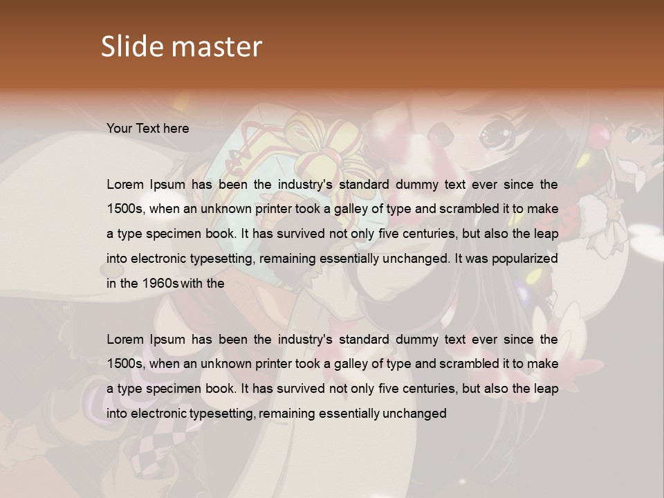 A Woman Holding A Teddy Bear In Her Arms PowerPoint Template