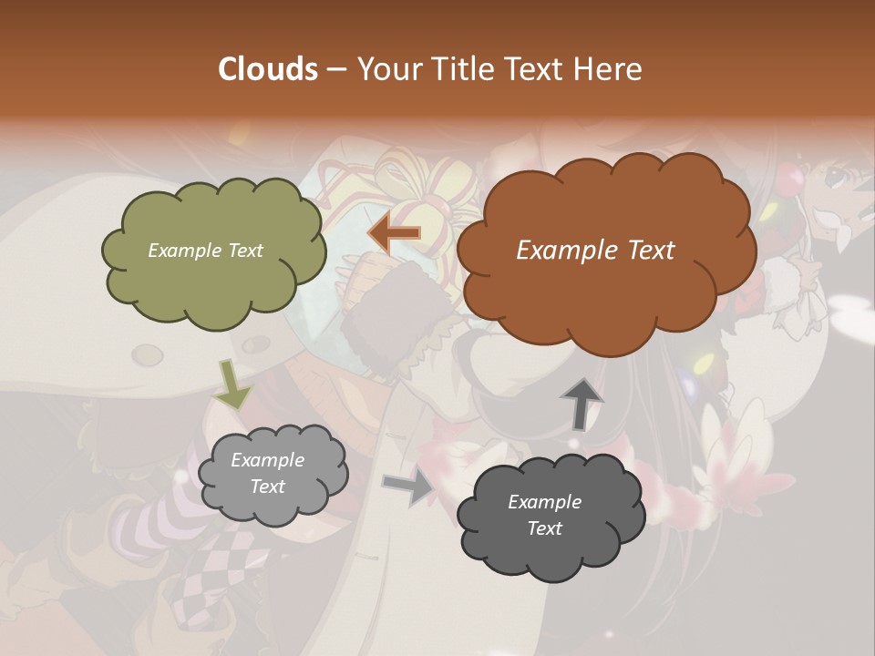 A Woman Holding A Teddy Bear In Her Arms PowerPoint Template