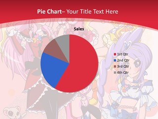 A Group Of Anime Girls Powerpoint Template PowerPoint Template