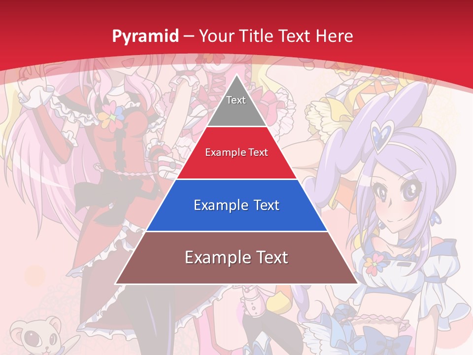 A Group Of Anime Girls Powerpoint Template PowerPoint Template