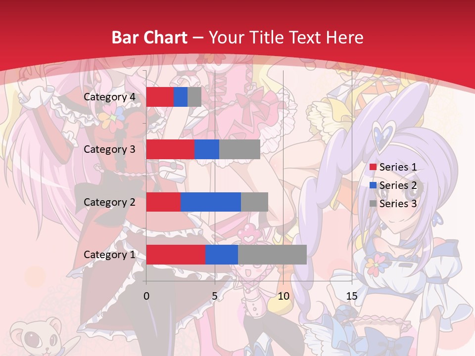 A Group Of Anime Girls Powerpoint Template PowerPoint Template
