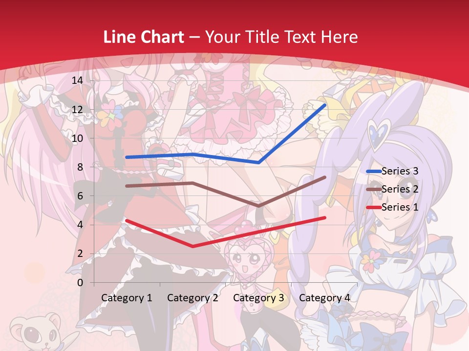 A Group Of Anime Girls Powerpoint Template PowerPoint Template