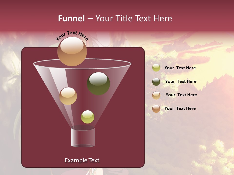 A Woman With Long Green Hair Standing In Front Of A Tree PowerPoint Template