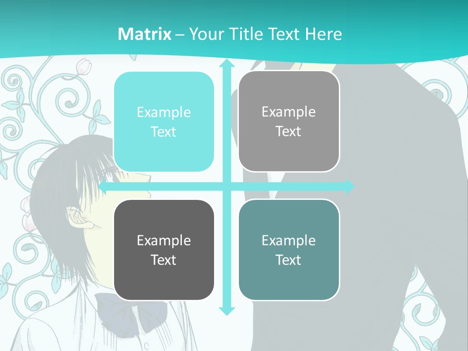 A Man And Woman Standing Next To Each Other PowerPoint Template