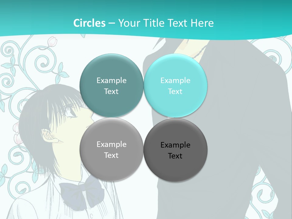 A Man And Woman Standing Next To Each Other PowerPoint Template