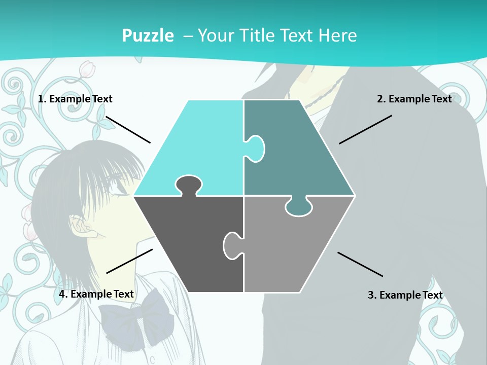 A Man And Woman Standing Next To Each Other PowerPoint Template