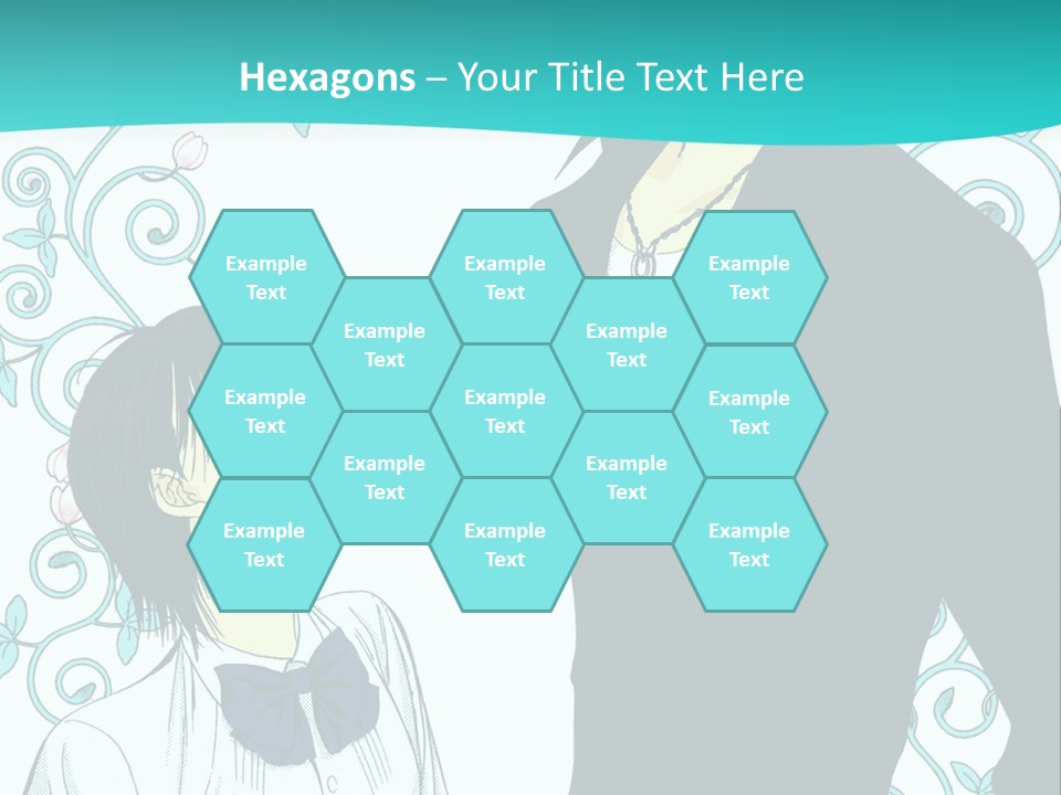 A Man And Woman Standing Next To Each Other PowerPoint Template