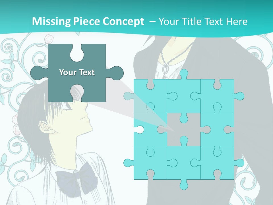 A Man And Woman Standing Next To Each Other PowerPoint Template